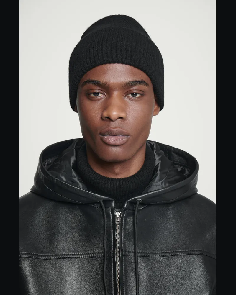 COS Beanie Aus Wolle Schwarz