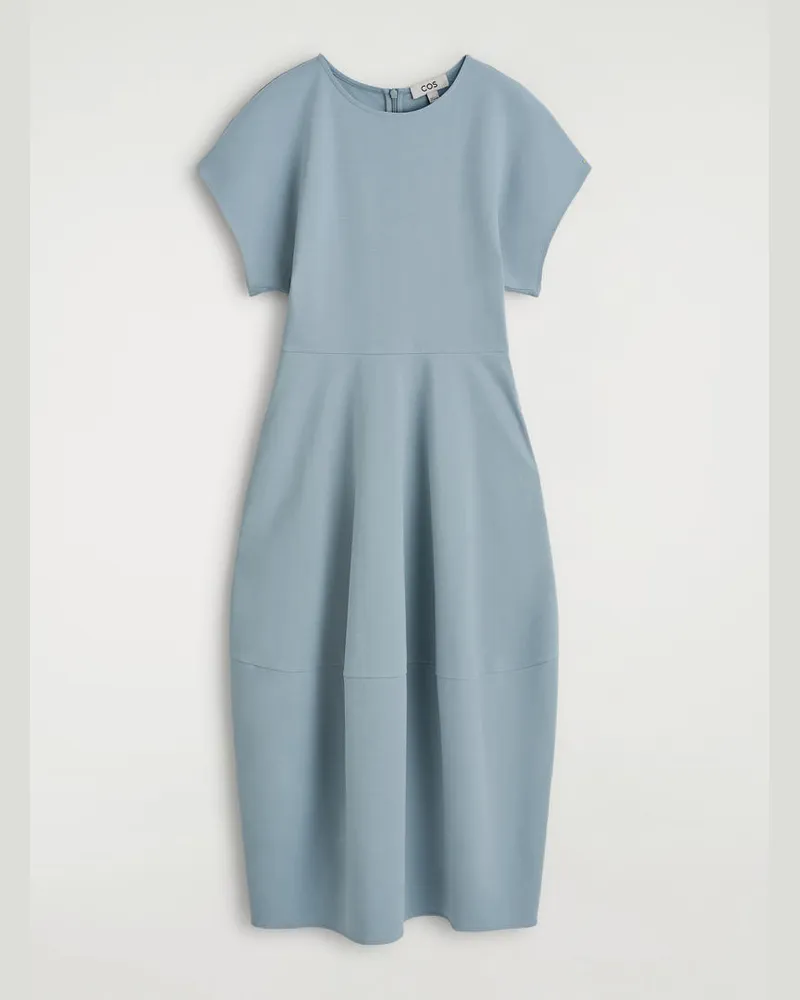 COS Midikleid Aus Baumwolle Türkis