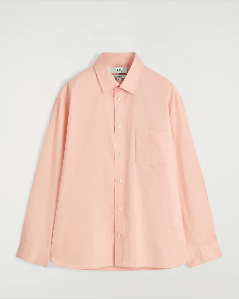 COS Weites Oversized-Oxfordhemd Aus Baumwolle Orange