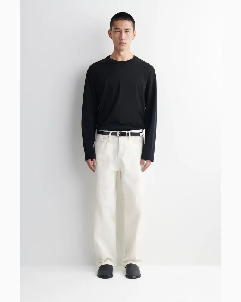 COS Rider Jeans Mit Geradem Bein Und Lockerer Passform Weiß