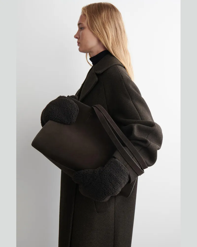 COS Teddy-Fäustlinge Braun