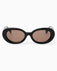 COS Oval Sonnenbrille - Rund Schwarz