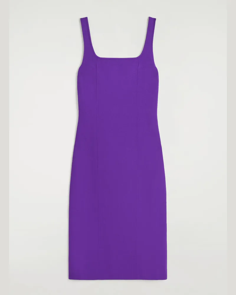 COS Figurbetontes Strickkleid In Midilänge Lila