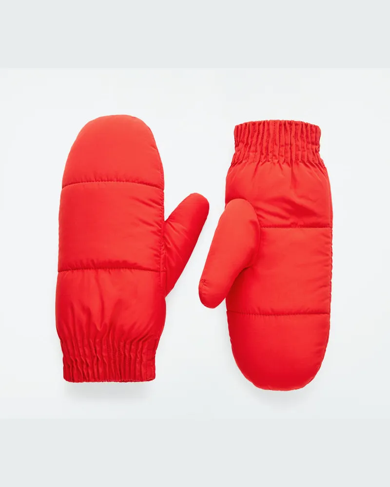 COS Gepolsterte Fäustlinge Mit Shearling-Futter Rot