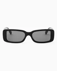 COS Blade Sonnenbrille - Rechteckig Schwarz