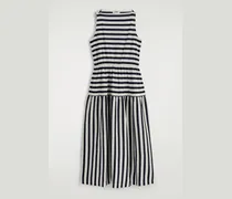 Midikleid Mit U-Boot-Ausschnitt Und Raffungen