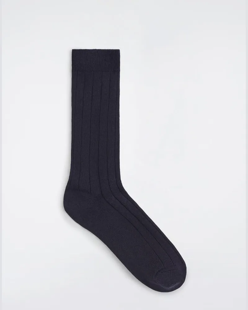COS Socken Aus Rippstrick Blau