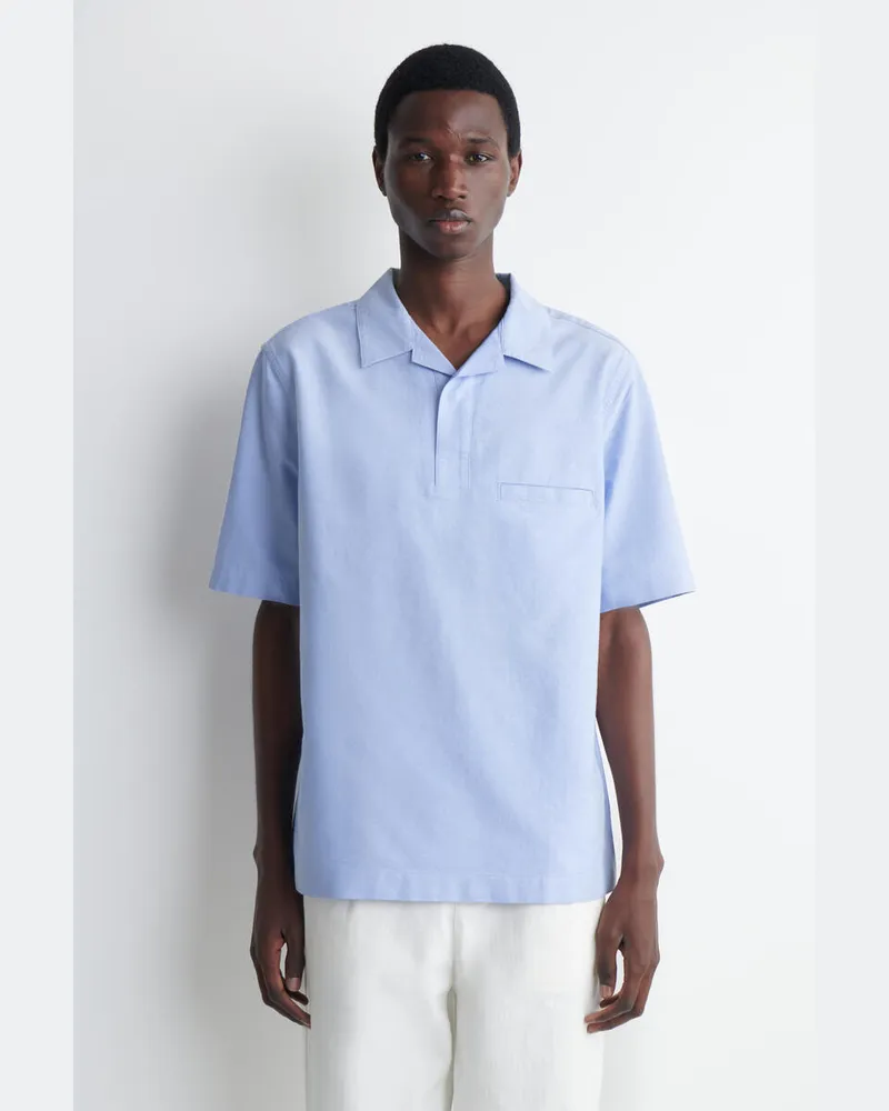 COS Oxford-Hemd Aus Baumwolle Blau