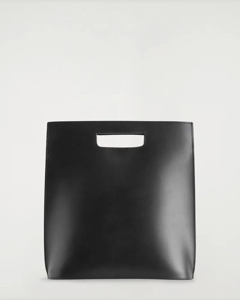 COS Folio Tasche - Leder Schwarz