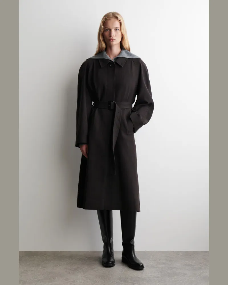 COS Trenchcoat Aus Woll-Mix Braun