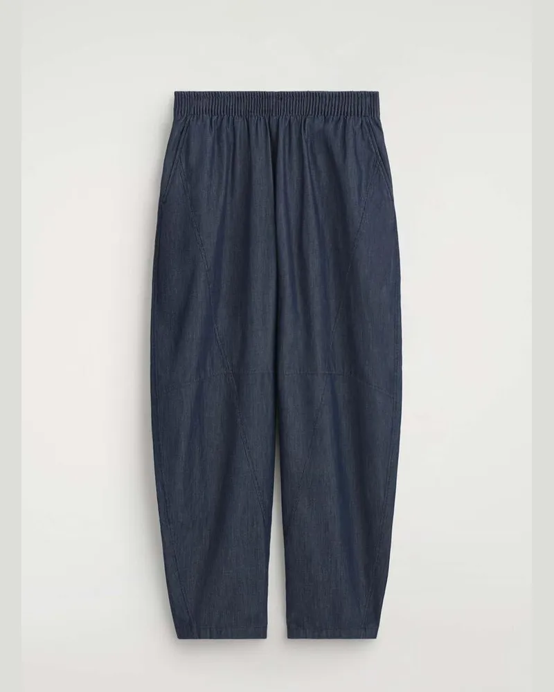 COS Hose Aus Denim Mit Barrel-Bein Blau