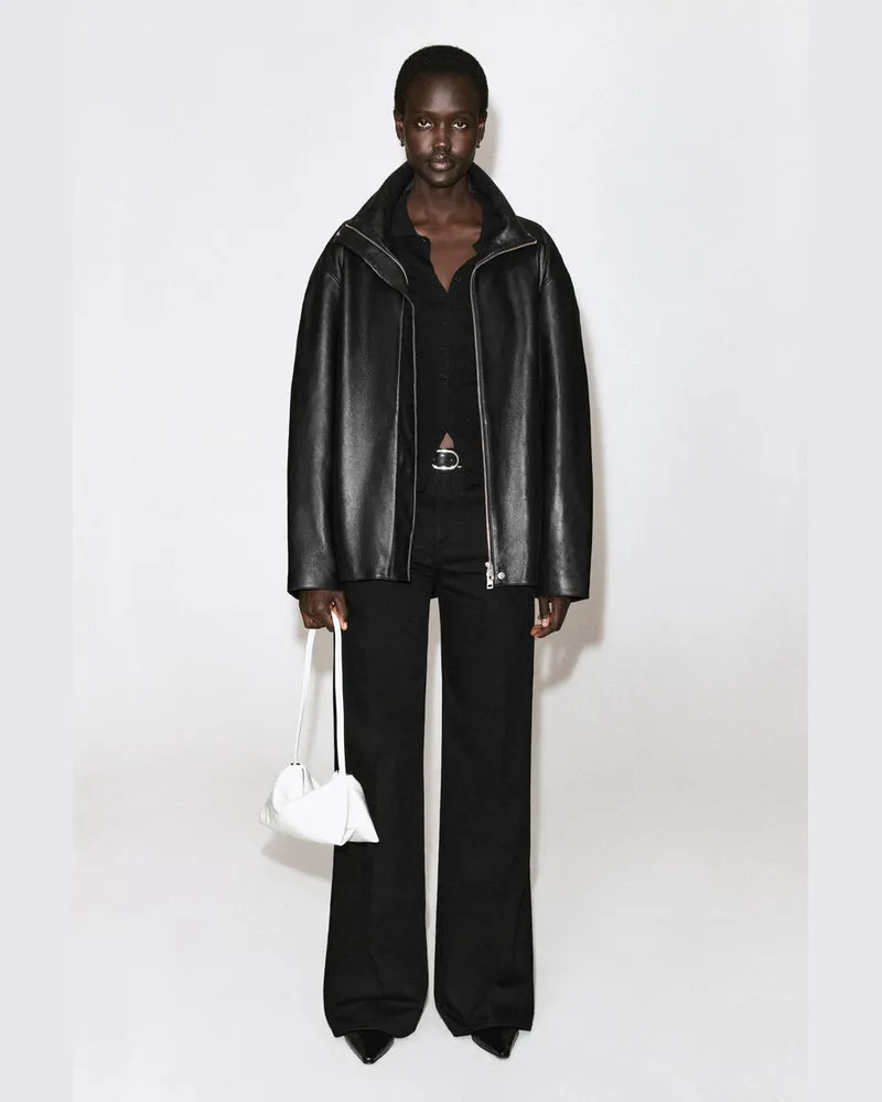 COS Hose Aus Denim Mit Geradem Bein Schwarz
