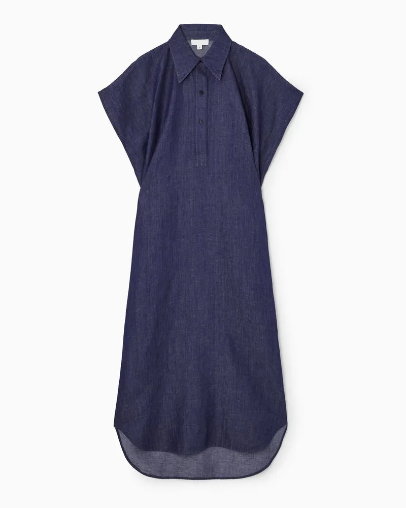 COS Oversized-Hemdkleid Aus Denim Blau