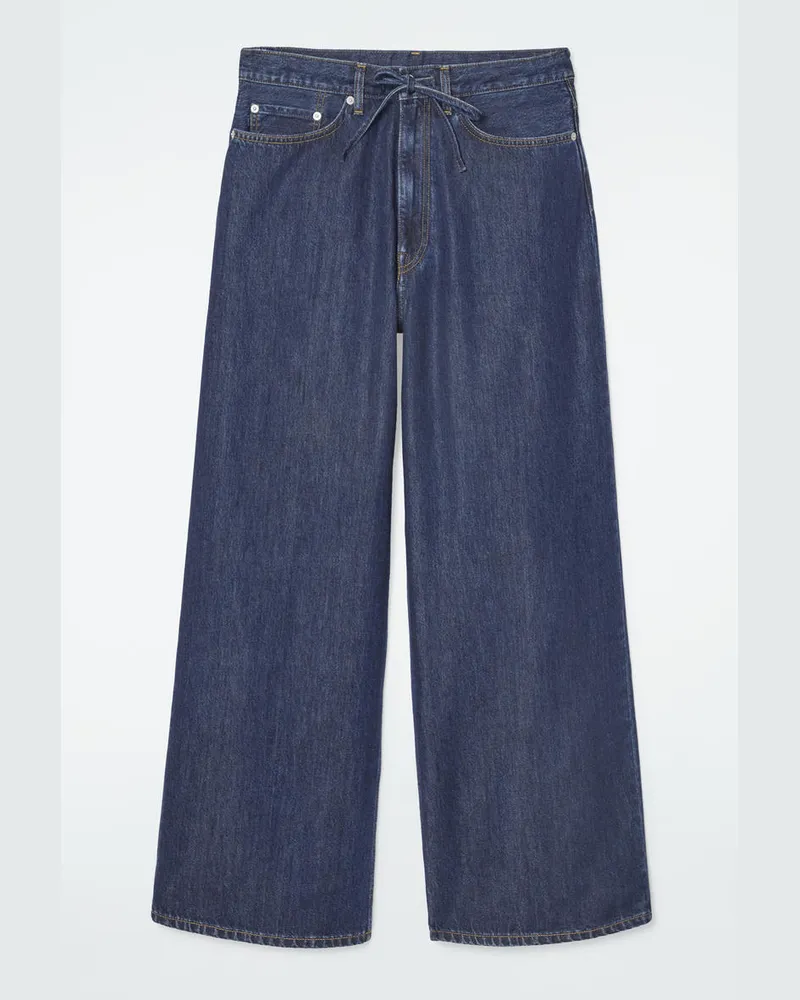COS Hose Aus Denim Mit Besonders Weitem Bein Blau