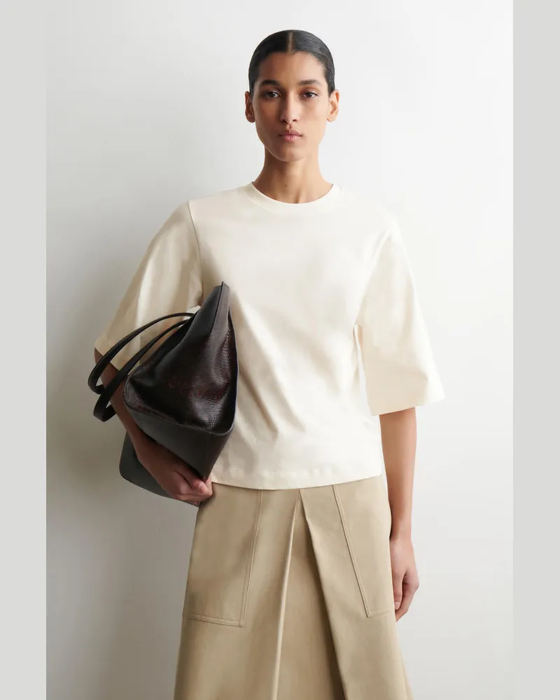 COS T-Shirt Aus Baumwolle Beige