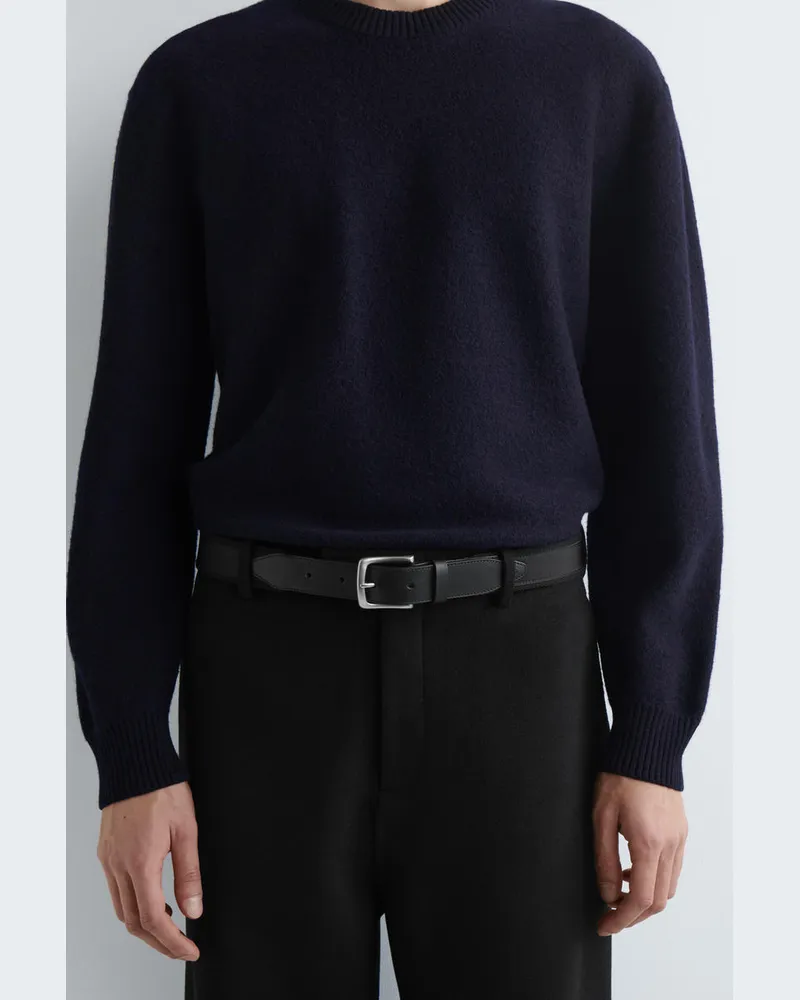 COS Gürtel Mit Lederdetails Schwarz