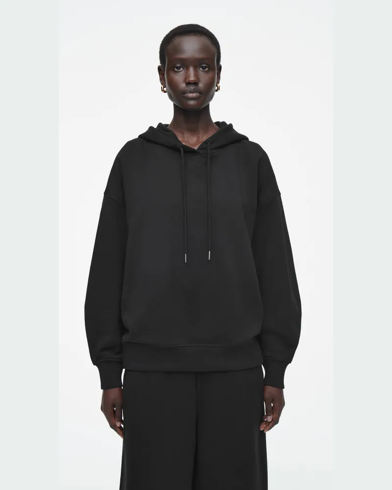 COS Oversized-Kapuzenpullover Aus Jersey Schwarz