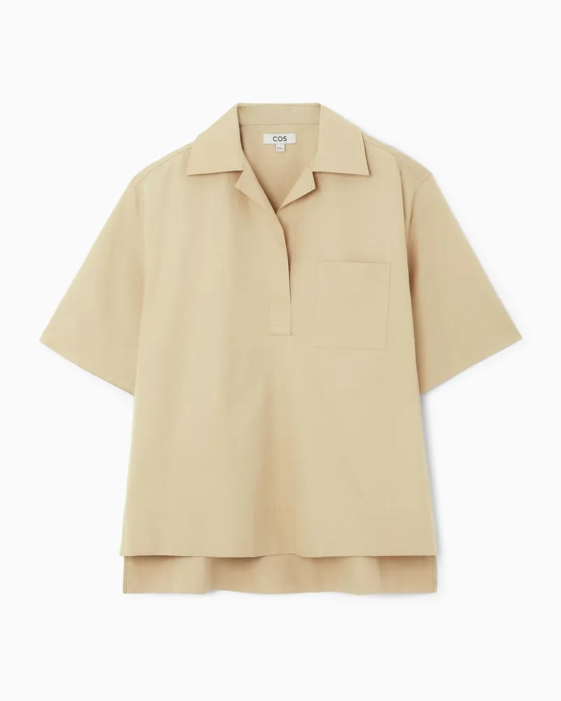 COS Legeres Kurzarmhemd Beige