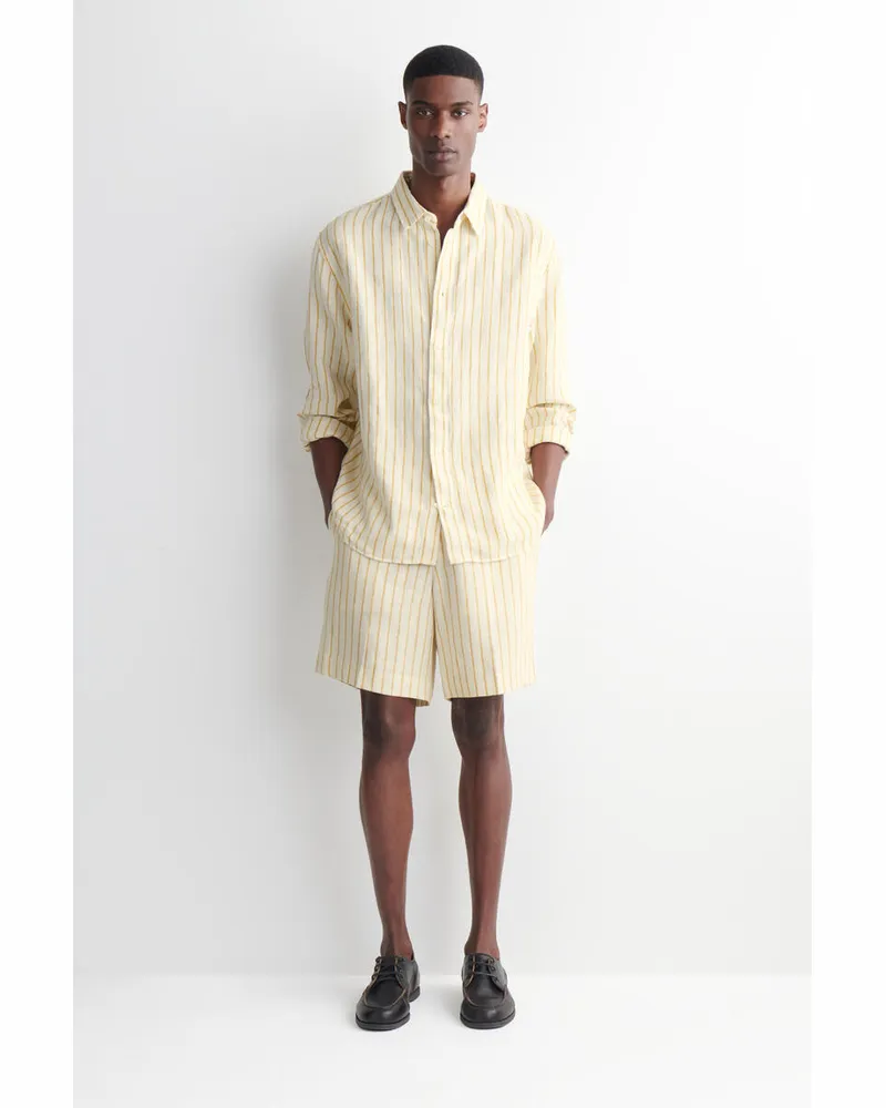 COS Elegante Leinen-Shorts Beige