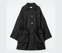 Workwear-Wollmantel Mit Oversized-Passform