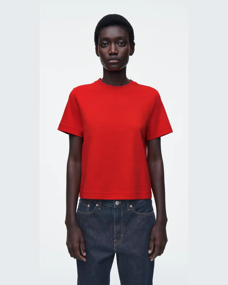 COS Schlichtes T-Shirt Mit Normaler Passform Orange