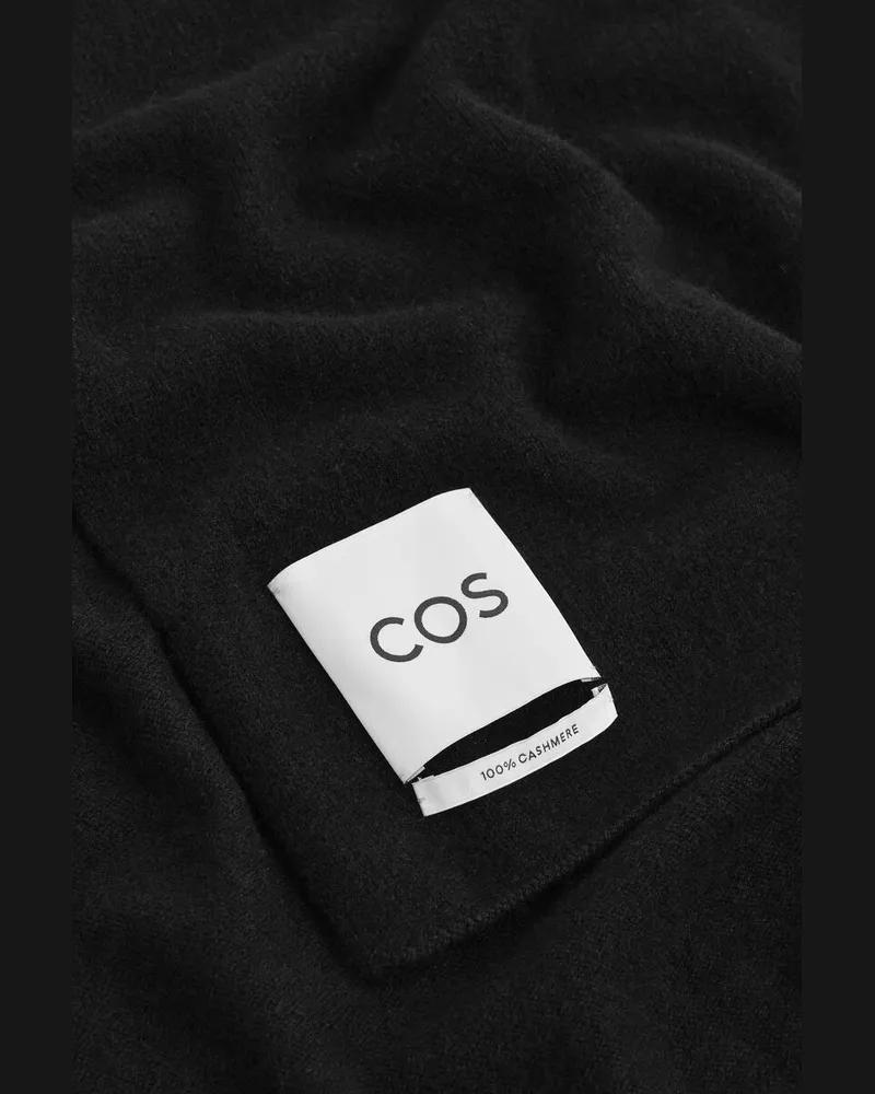 COS Kaschmirschal Schwarz