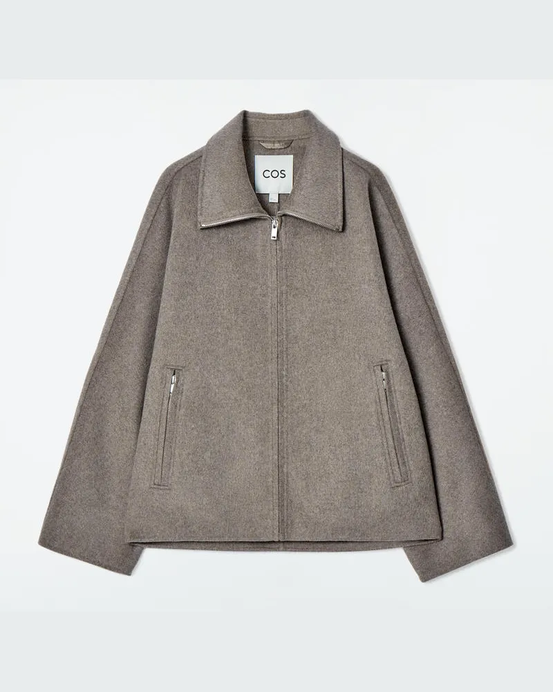 COS Oversized-Jacke Aus Doubleface-Wolle Beige