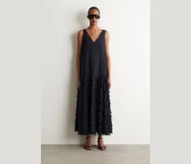 Strukturiertes Maxikleid Mit Niedriger Taille