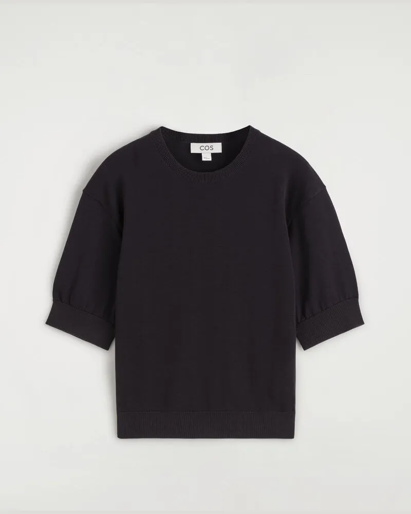 COS T-Shirt Aus Baumwolle Blau