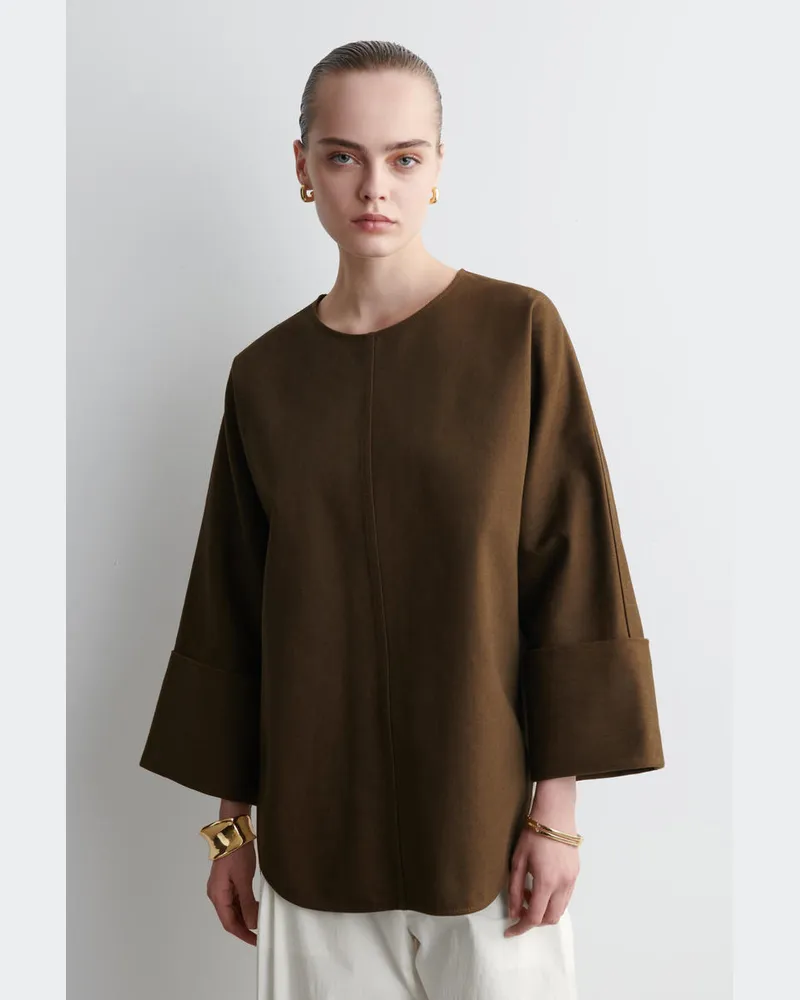 COS Jeansoberteil Mit Oversized-Passform Gelb