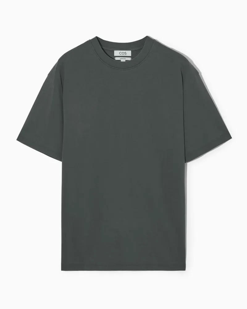 COS Oversized-T-Shirt Aus Baumwolle Schwarz