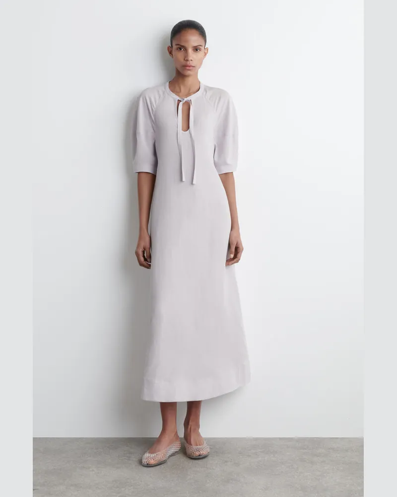 COS Midikleid Mit Bindedetail Lila