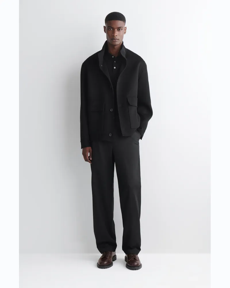 COS Chinohose Aus Baumwolle Mit Geradem Bein Schwarz