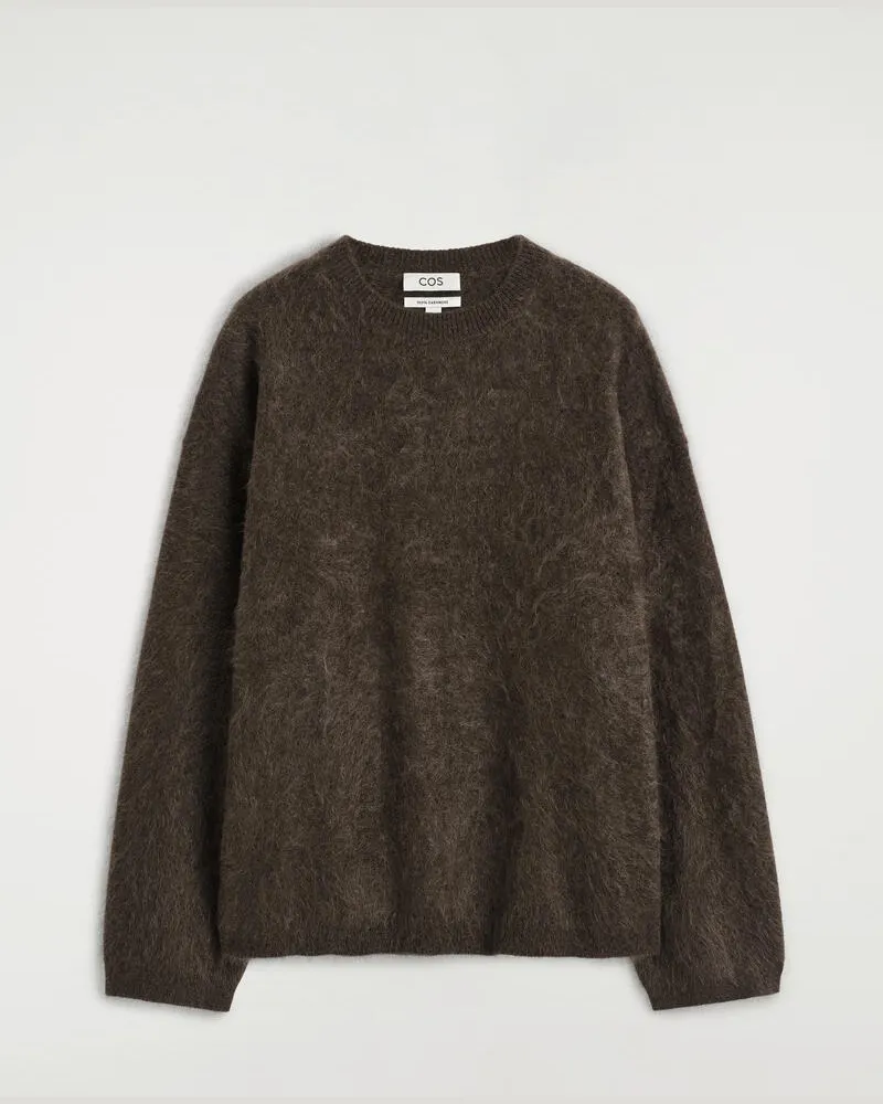 COS Kaschmirpullover Mit Rundhalsausschnitt Braun