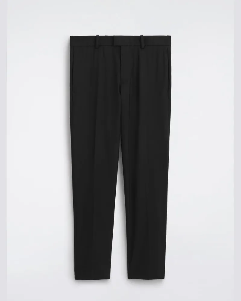 COS Schmale Hose Aus Woll-Mix Mit Geradem Bein Schwarz