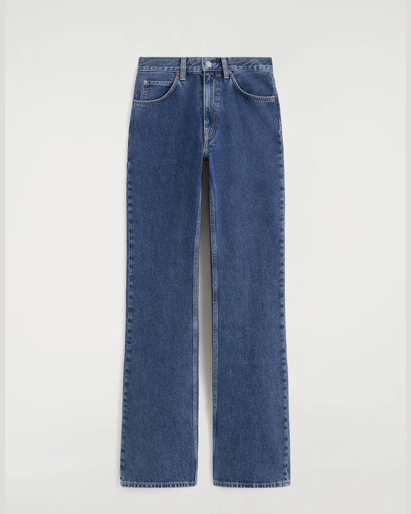 COS Valley Bootcut-Jeans Blau