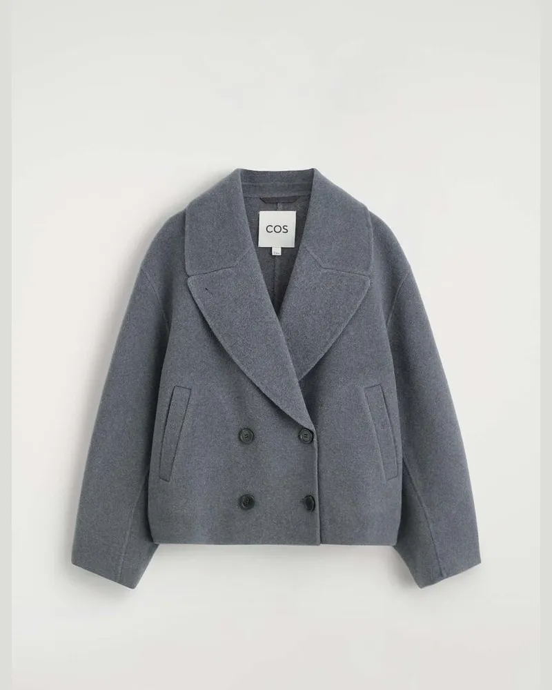 COS Oversized-Jacke Aus Doubleface-Wolle Grau