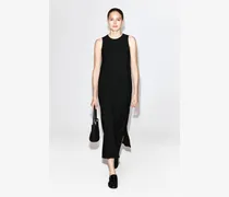 Ärmelloses Midikleid Aus Crêpe