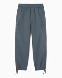 COS Voluminöse Cargohose Mit Weitem Bein Blau