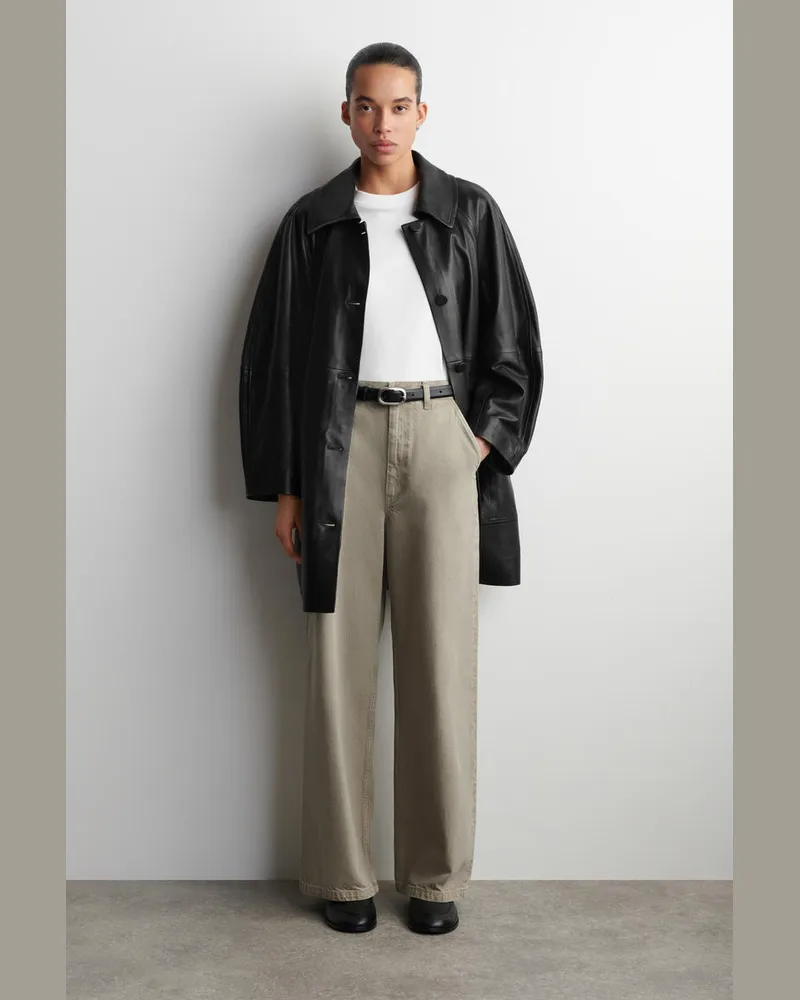 COS Hose Aus Denim Mit Weitem Bein Grau