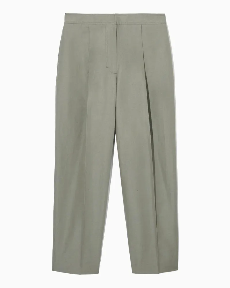 COS Schmal Zulaufende Chinohose Aus Leinen-Mix Beige