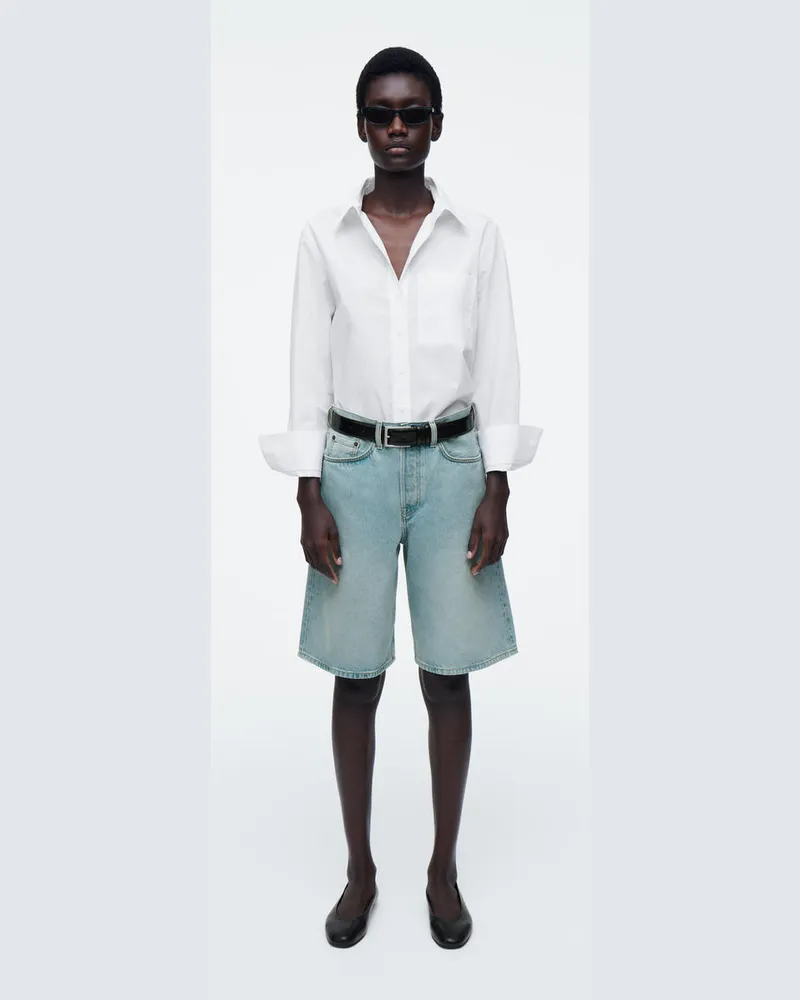 COS Lange Jeansshorts Blau