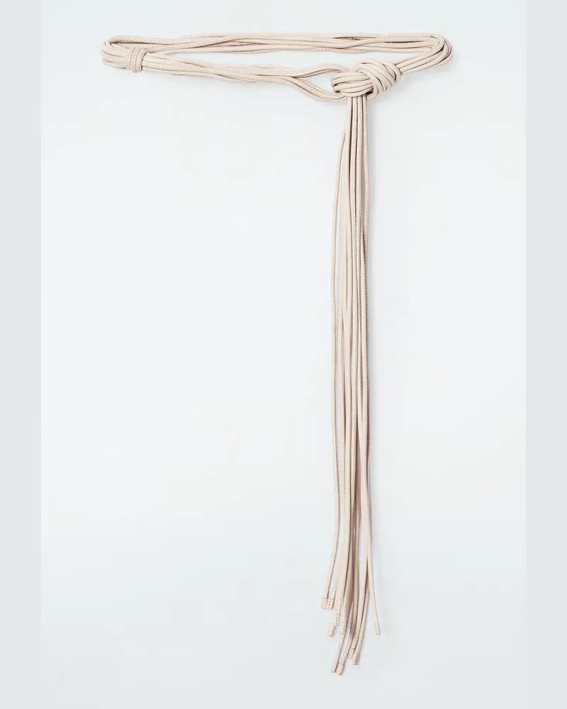 COS Ledergürtel Mit Schnüren Beige