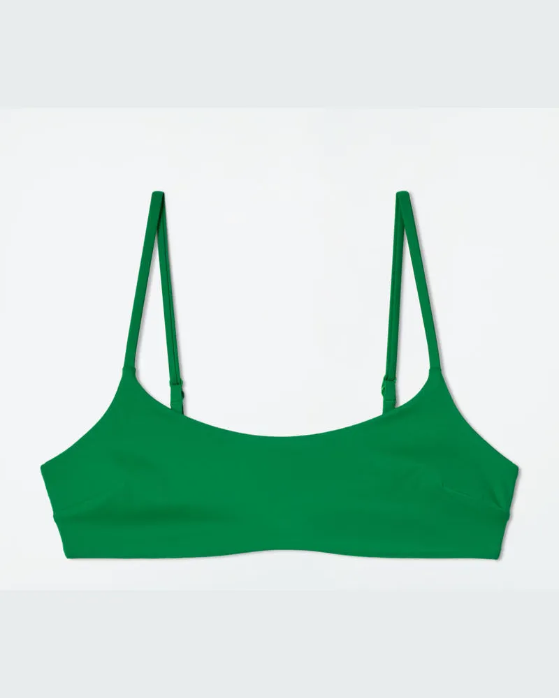 COS Bikinioberteil Mit Tiefem Ausschnitt Grün