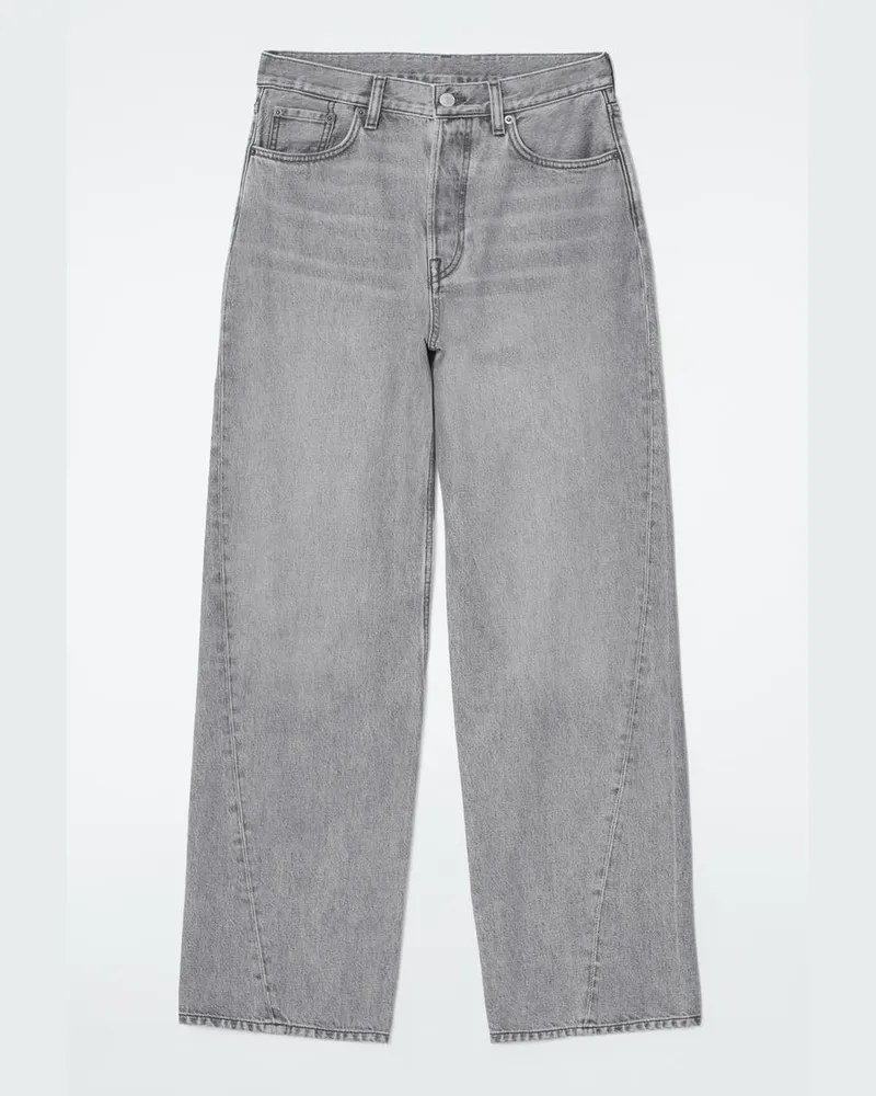 COS Facade Jeans Mit Geradem Bein Grau