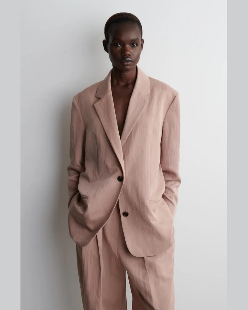 COS Fliessender Oversized-Blazer Rosa