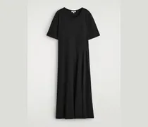 Drapiertes Midikleid Aus Baumwolle