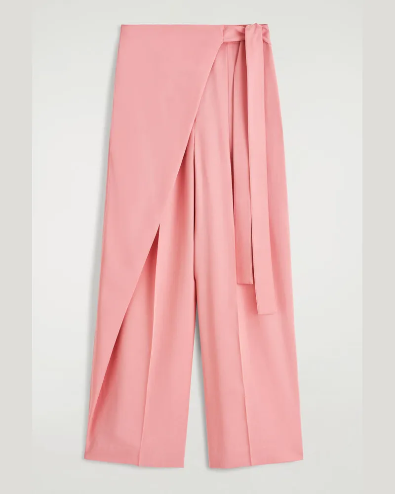 COS Fliessende Hose Mit Wickelfront Rosa