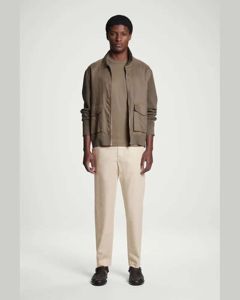 COS Hose Aus Twill Mit Schmal Zulaufendem Bein Beige