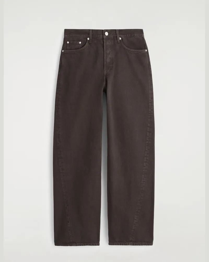 COS Facade Jeans Mit Geradem Bein Braun